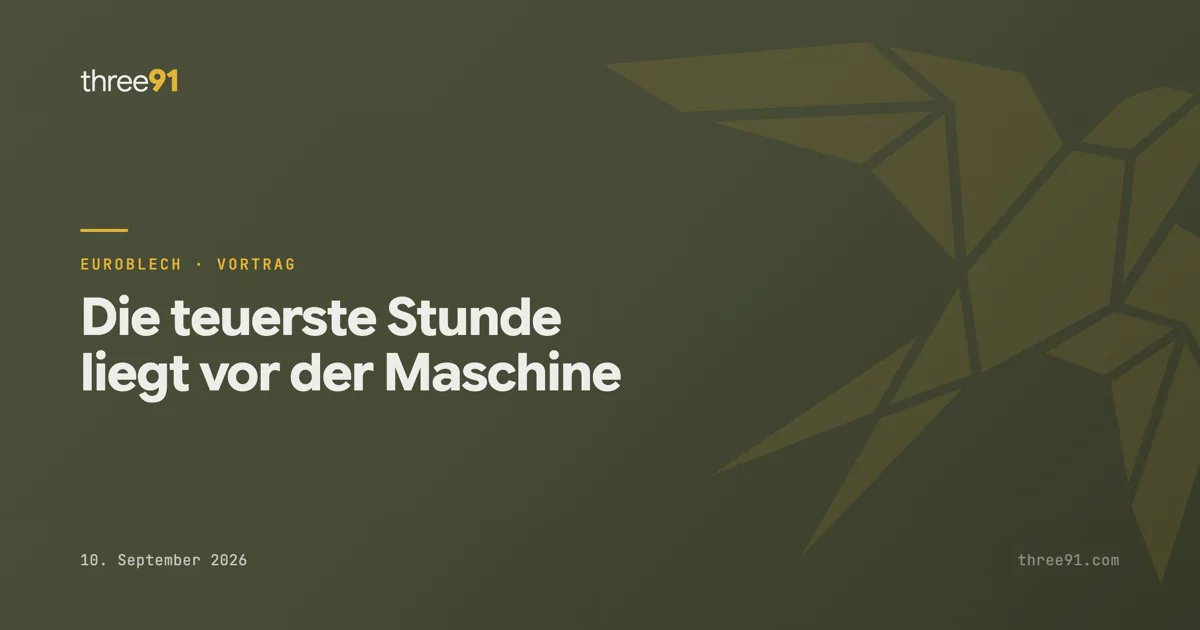 Die teuerste Stunde liegt vor der Maschine